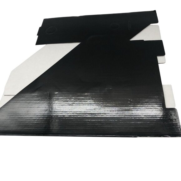 Corrugated Cardboard Paper File Rack Black Magazine Holder Organizer - Picture 3 of 8